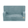 PLUSH NEST Foldie-Sofa mit Armlehnen, blauer Premium-Cord