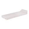 PLUSH NEST Foldie large mattress with headrest, cream-colored lamb