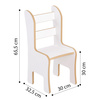 PLUSH NEST Children's desk chair, white, Wooden Play