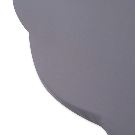 PLUSH NEST Blumenmatte, Outdoor, 115x115x5cm, grau, wasserdicht