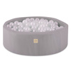 PLUSH NEST Dry pool, 90x30 cm, round, light gray, active