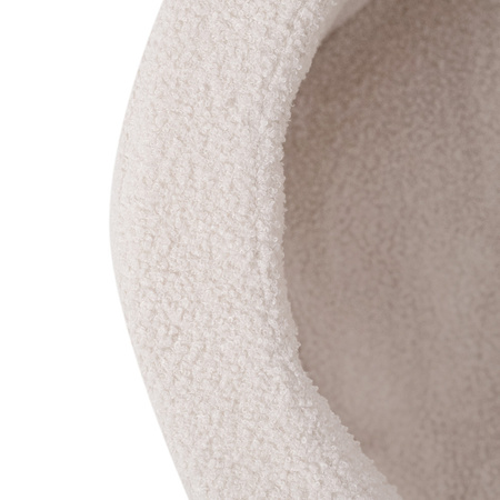PLUSH NEST Dry flower pool, 95x30 cm, cream lamb (+ 200 gold, pearl, transparent balls), Floral Fun Zone