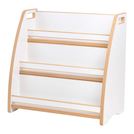 PLUSH NEST Children's bookcase, organizer, white, Wooden Play