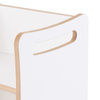 PLUSH NEST 2-in-1 baby table and chair , white, Wooden Play