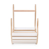 PLUSH NEST Rocker with bench for children, white, Wooden Play