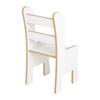 PLUSH NEST Children's desk chair, white, Wooden Play