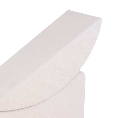 PLUSH NEST Children's chaise longue, recliner, 145x35x45cm, cream lamb