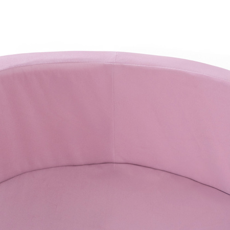 PLUSH NEST Dry pool, 90x30 cm, round, pink, velvet, velvet