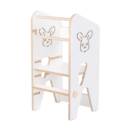 PLUSH NEST Small Rabbit kitchen helper, white, Wooden Play