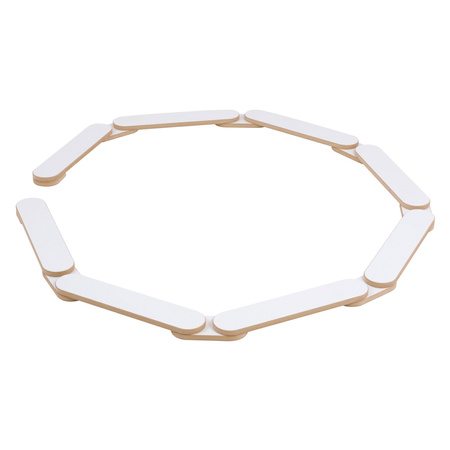 PLUSH NEST Równoważnia, ścieżka dla dzieci, biała, Wooden Play