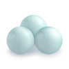 PLUSH NEST Trockenblumenpool, 95x30, blau, Premium-Cord, Floral Fun Zone, 200 Kugeln: pearl, pearl mint, silver