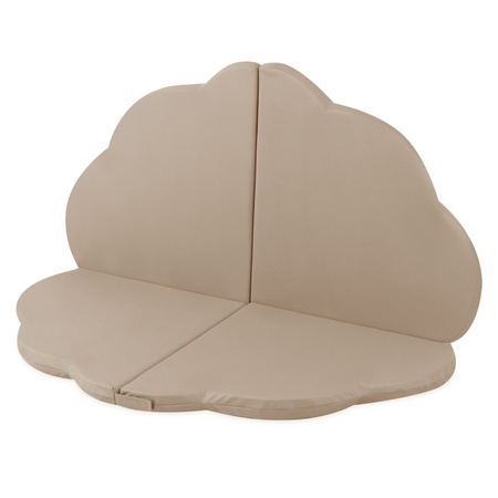 PLUSH NEST flower mat, outdoor, 115x115x5cm, beige, waterproof