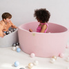 PLUSH NEST Dry pool, 90x40 cm, rund, rosa, Baumwolle, smart