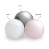 Dry pool balls, 6 cm, set of 200 pcs: pearl, silver, pearl light pink