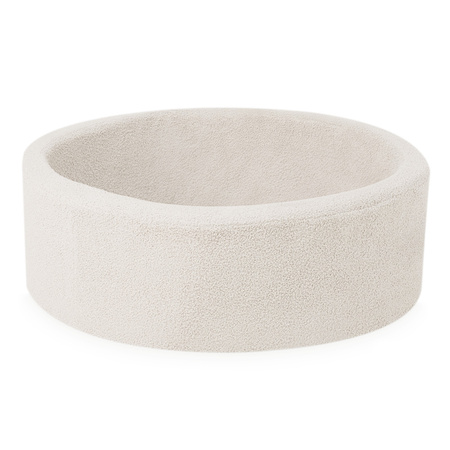 PLUSH NEST Dry pool, round, 90x30 cm, cream lamb