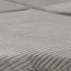 PLUSH NEST flower mat, 115x115x5cm, beige, premium corduroy, fluffy flower