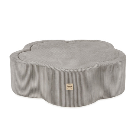 PLUSH NEST Suchy basen kwiatek z matą , 95x30, beżowy, sztruks premium, Floral Fun Zone