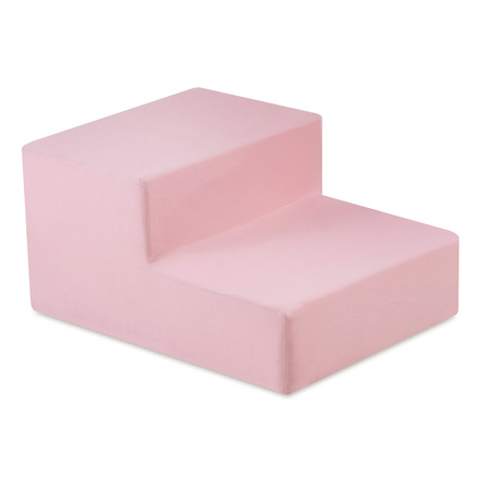 PLUSH NEST Plac zabaw Suchy basen 90x30 + schodek (+200 piłek: perłowy, srebrny, jasny różowy perłowy), różowy, smart