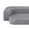 PLUSH NEST Sofa Bed Foldie, premium gray corduroy