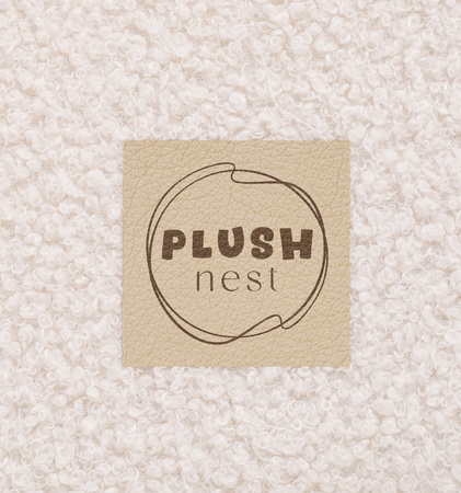 PLUSH NEST Fotelik, kremowy baranek