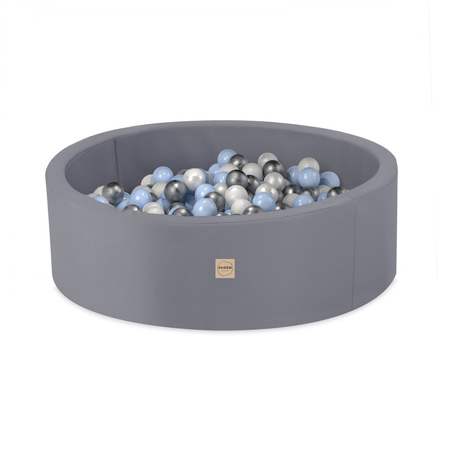 PLUSH NEST Dry pool, outdoor, round, 90x30 cm, gray, waterproof