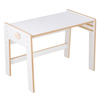 PLUSH NEST Baby chair + table set, white, Wooden Play