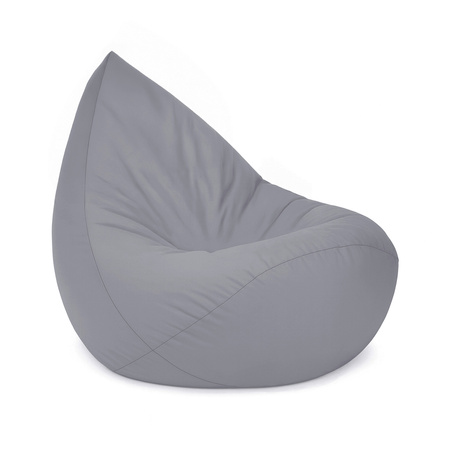 PLUSH NEST Fotel worek Sako, szary, outdoor, wodoodporny, rozmiar S