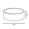PLUSH NEST Dry pool, outdoor, round, 90x30 cm, beige, waterproof