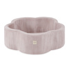 Plush Nest Dry flower pool , 95x30, light pink, premium corduroy, Floral Fun Zone, 200 balls: pearl, light pink pearl, gold