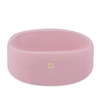PLUSH NEST Trocken Bällebad, 90x30 cm, rund, rosa, Baumwolle, smart