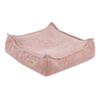 PLUSH NEST pouf, 60x60 cm, floor cushion , pink , premium corduroy