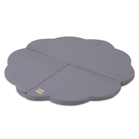 PLUSH NEST Blumenmatte, Outdoor, 115x115x5cm, grau, wasserdicht
