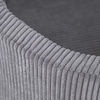 PLUSH NEST Trocken Bällebad, 90x30 cm, rund, grau, dicker Kord