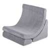 Plush Nest Armchair Luna ,grey,premium corduroy