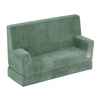 PLUSH NEST Foldie sofa with armrests, premium green corduroy