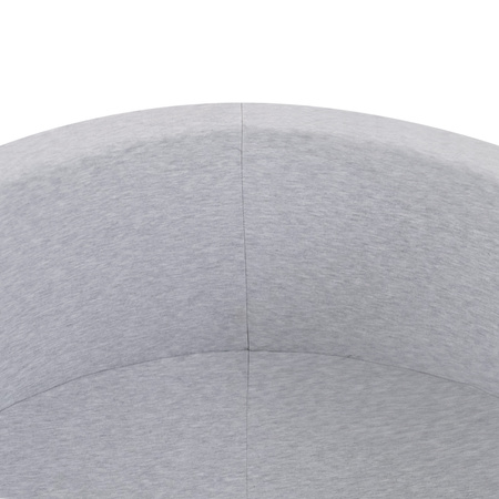 PLUSH NEST Ball pool, light gray, round, cotton, 90x30, 200 balls: mint, silver, white