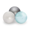 PLUSH NEST Trockenblumenpool, 95x30, blau, Premium-Cord, Floral Fun Zone, 200 Kugeln: pearl, pearl mint, silver