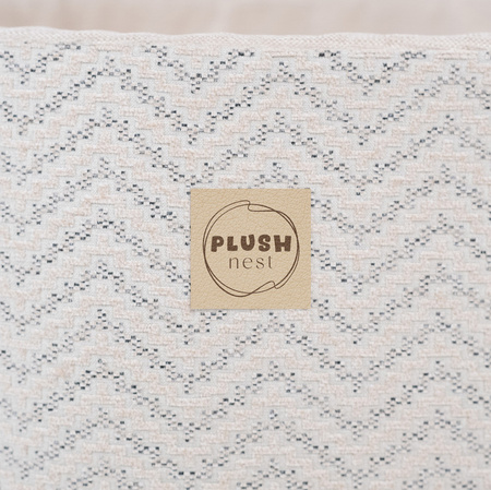 PLUSH NEST Dry Pool 90x30 cm, rund, Creme, Softie Canvas