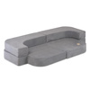 PLUSH NEST Sofa Bed Foldie, szary sztruks premium