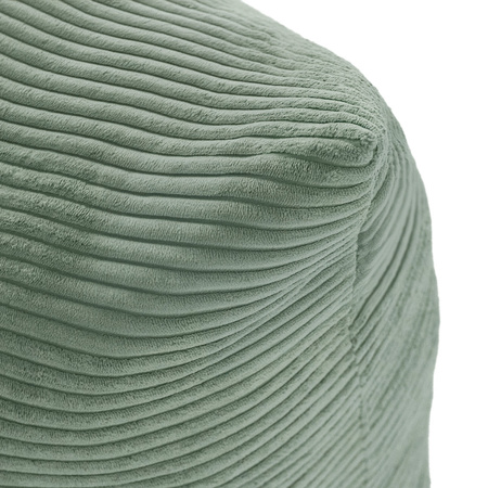 PLUSH NEST, Sack pouf, 120x80 cm, green, premium corduroy