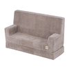 PLUSH NEST Foldie sofa with armrests, premium beige corduroy