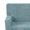 PLUSH NEST Foldie-Sofa mit Armlehnen, blauer Premium-Cord