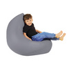 PLUSH NEST Fotel worek Sako, szary, outdoor, wodoodporny, rozmiar S
