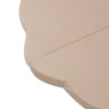 PLUSH NEST flower mat, outdoor, 115x115x5cm, beige, waterproof