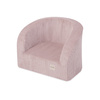 PLUSH NEST Fotelik, jasny róż, sztruks premium
