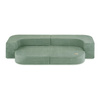 PLUSH NEST Sofa Bed Foldie, premium green corduroy