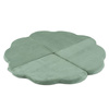 PLUSH NEST flower mat, 115x115x5cm, green, premium corduroy, fluffy flower