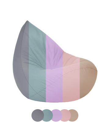PLUSH NEST Fotel worek Sako, fioletowy, outdoor, wodoodporny, rozmiar S