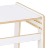 PLUSH NEST Baby chair + table set, white, Wooden Play