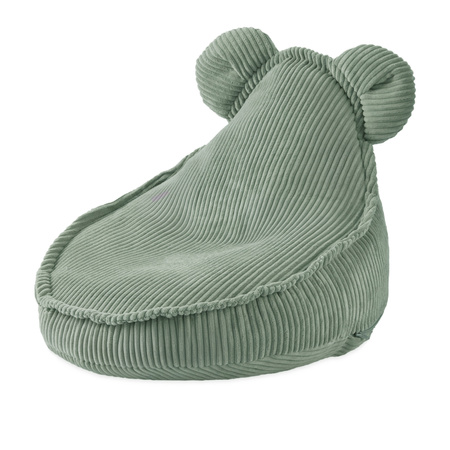 PLUSH NEST Huggy Bear Armchair, 68x45, green, corduroy